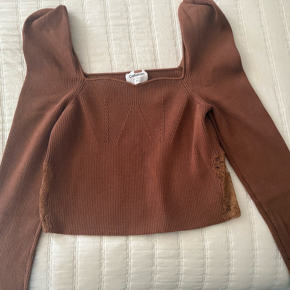 Callahan Rust Knitwear Top